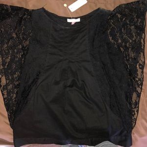 Romeo & Juliet black lace blouse small